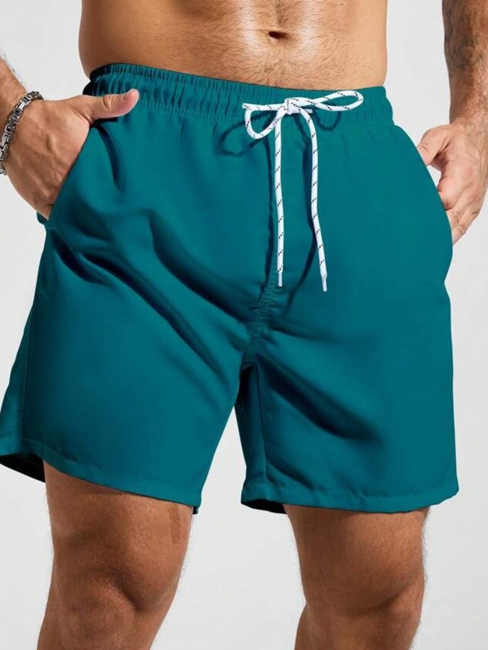 Goodfellow & Co baby blue swim trunks casual skate board shorts retro streetwear